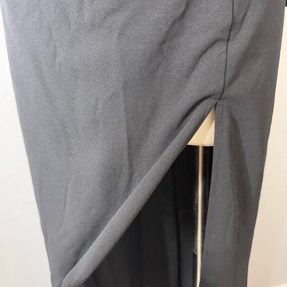 Daring Elegance Black Sleeveless Mermaid Maxi Dress, XL Style 2069056 - Picture 3 of 7